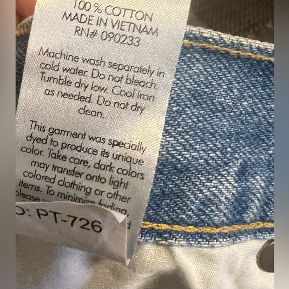 PacSun Kash Medium Indigo Embroidered Slim Taper Jeans - Picture 11 of 11